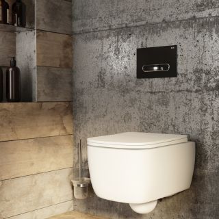 Клавиша смыва IDDIS Unifix чёрный матовый UNI71MBi77